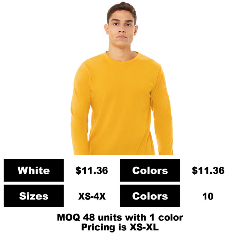 B3501-P: One of a Kind 6.0 oz Cotton Pocket T-Shirt - 4.2 oz Cotton Long Sleeve Pocket T-Shirt