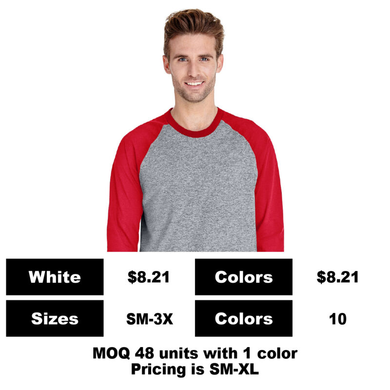 G5700-P: One of a Kind 6.0 oz Cotton Pocket T-Shirt - 5.3 oz Cotton 3/4 Sleeve Pocket T-Shirt