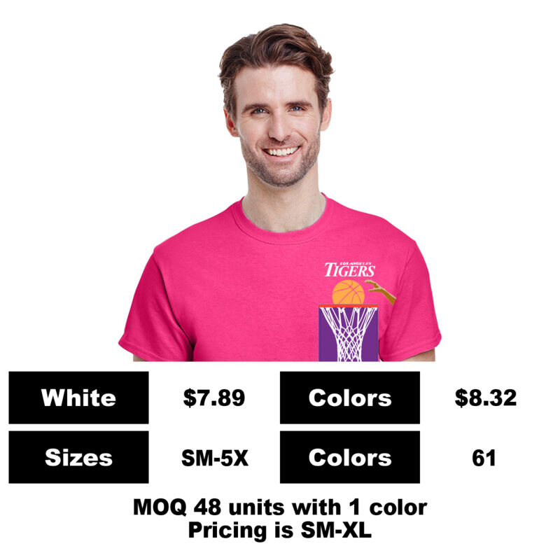 G2000-P: Sublimation Pocket Print - 6.0 oz Cotton Pocket T-Shirt