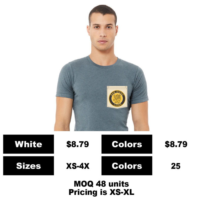 G2400-P: Sublimation Pocket Print - 6 oz Cotton Long Sleeve Pocket Polo
