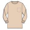 6 oz Cotton Long Sleeve Pocket T-shirt Thumbnail